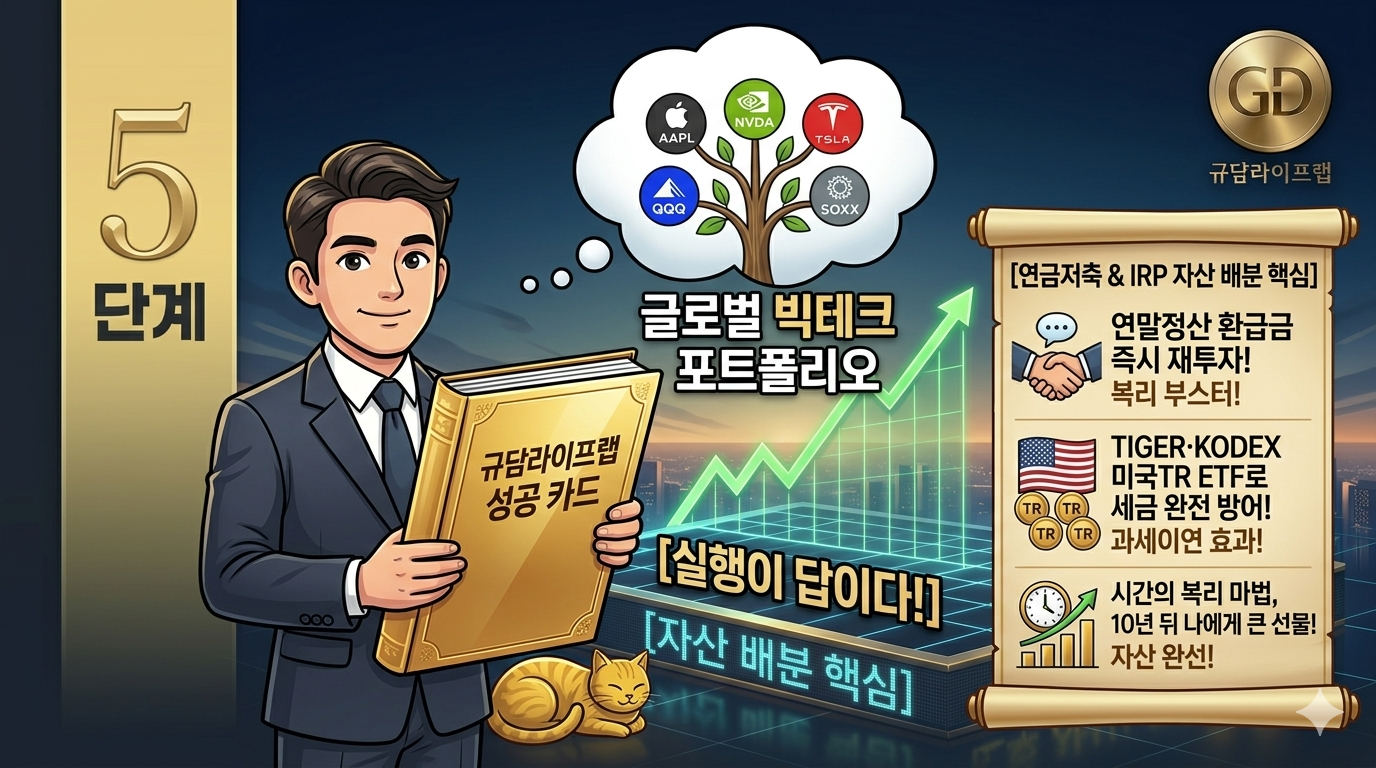 재테크 5단계 IRP 계좌 투자 전략 및 글로벌 빅테크 포트폴리오 자산 배분 핵심 요약