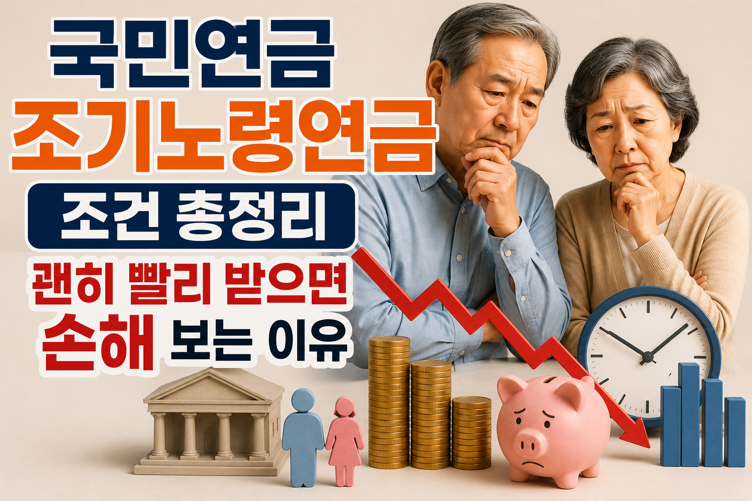 국민연금 조기노령연금 조건 총정리, 괜히 빨리 받으면 손해 보는 이유 관련 사진