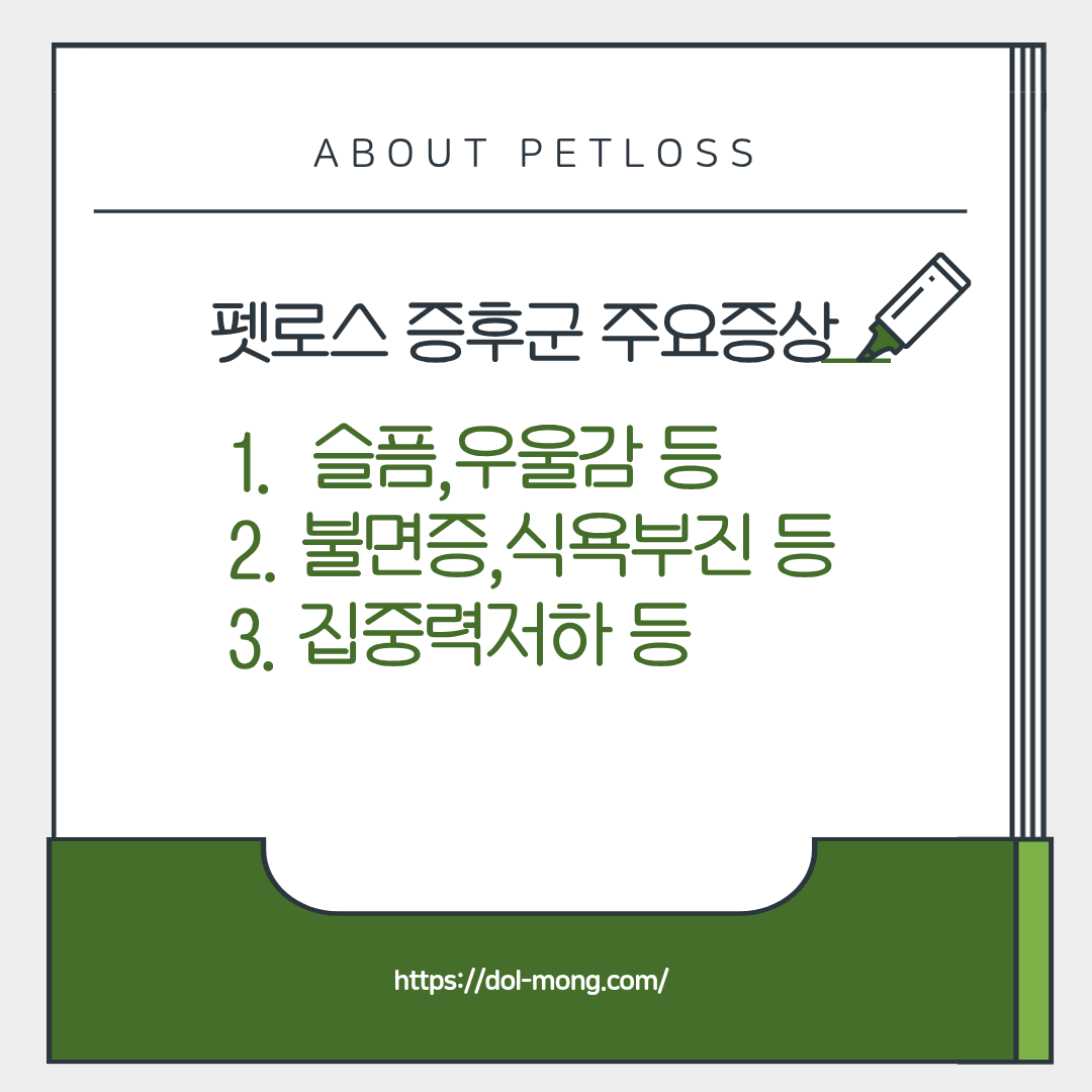 펫로스증후군 주요증상