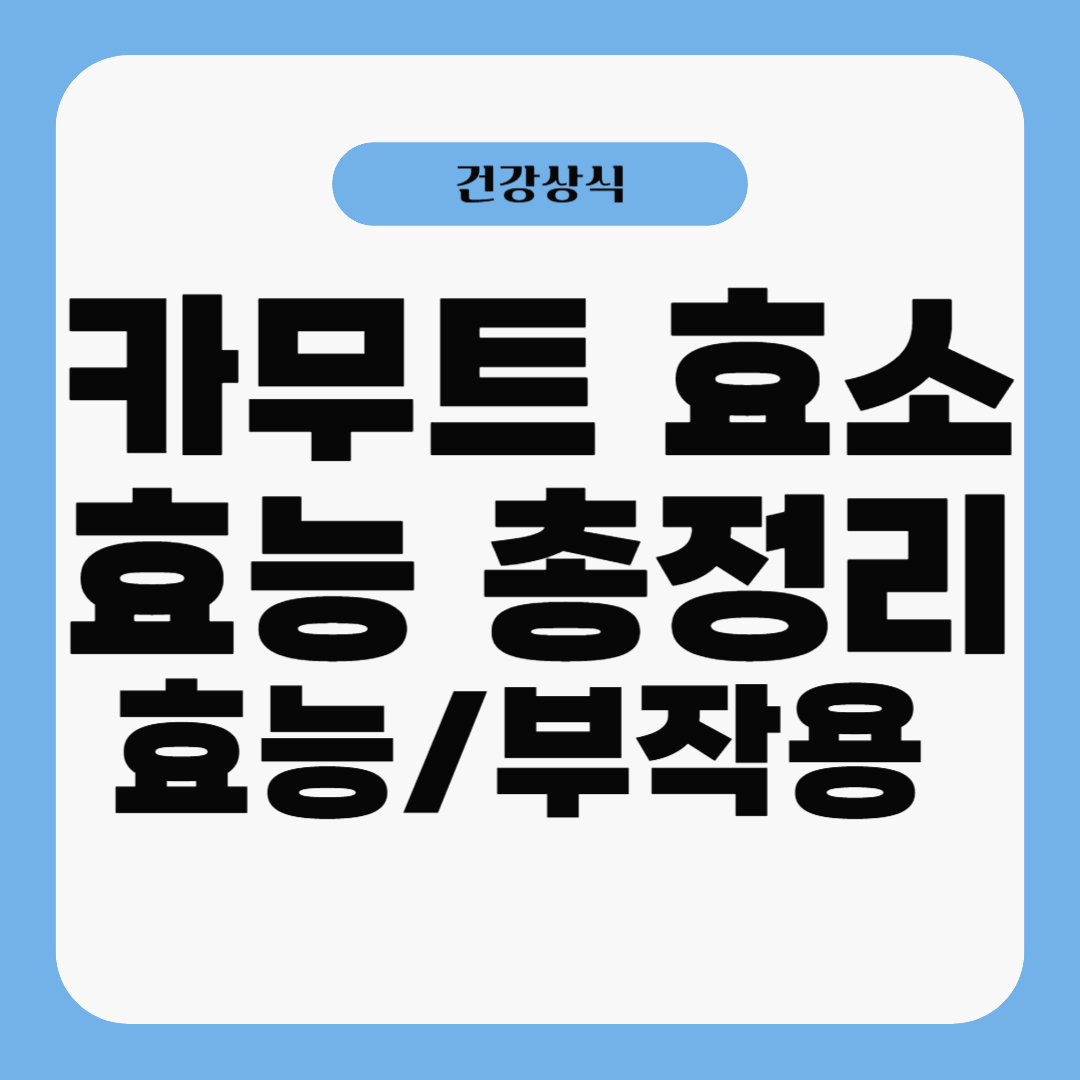카무트 효소 효능 총정리! 카무트 효소 먹는법, 효소 부작용, 효소 추천