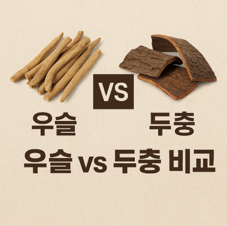 우슬과 두충 비교