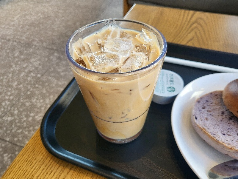 바닐라 크림 콜드브루 스타벅스 탕종 베이글