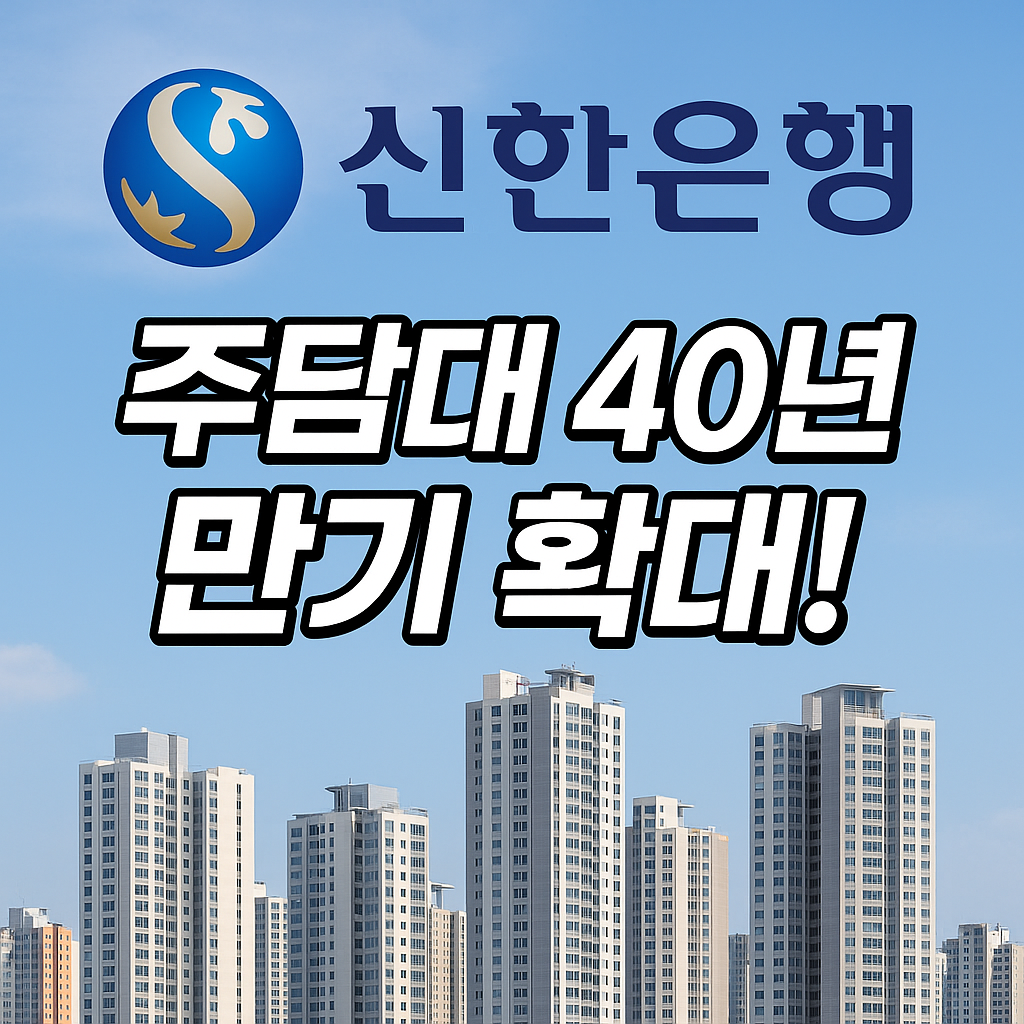 신한은행, 주담대 만기 40년으로 확대 사진