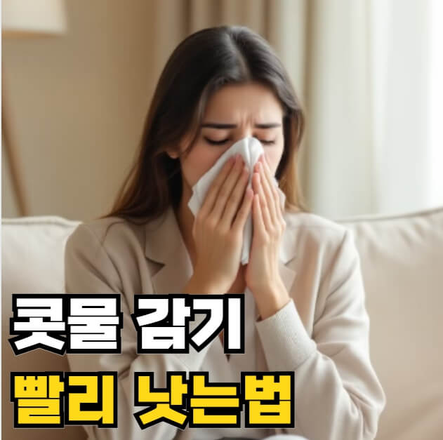 콧물 감기 빨리 낫는법