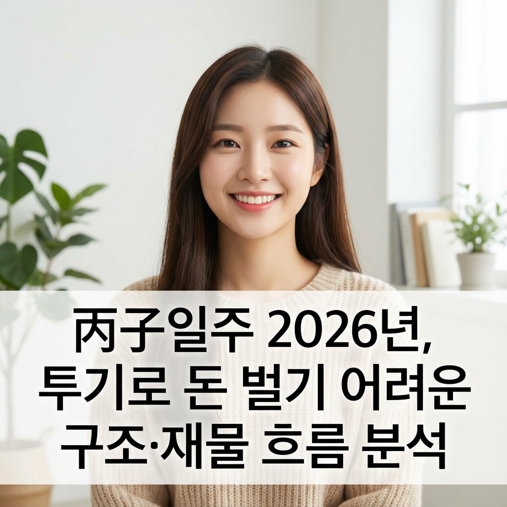 丙子일주 2026년 ｜ 투기로 돈 벌기 어려운 구조&middot;재물 흐름 분석