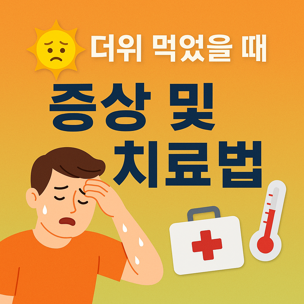 더위 먹었을때 증상 및 치료법