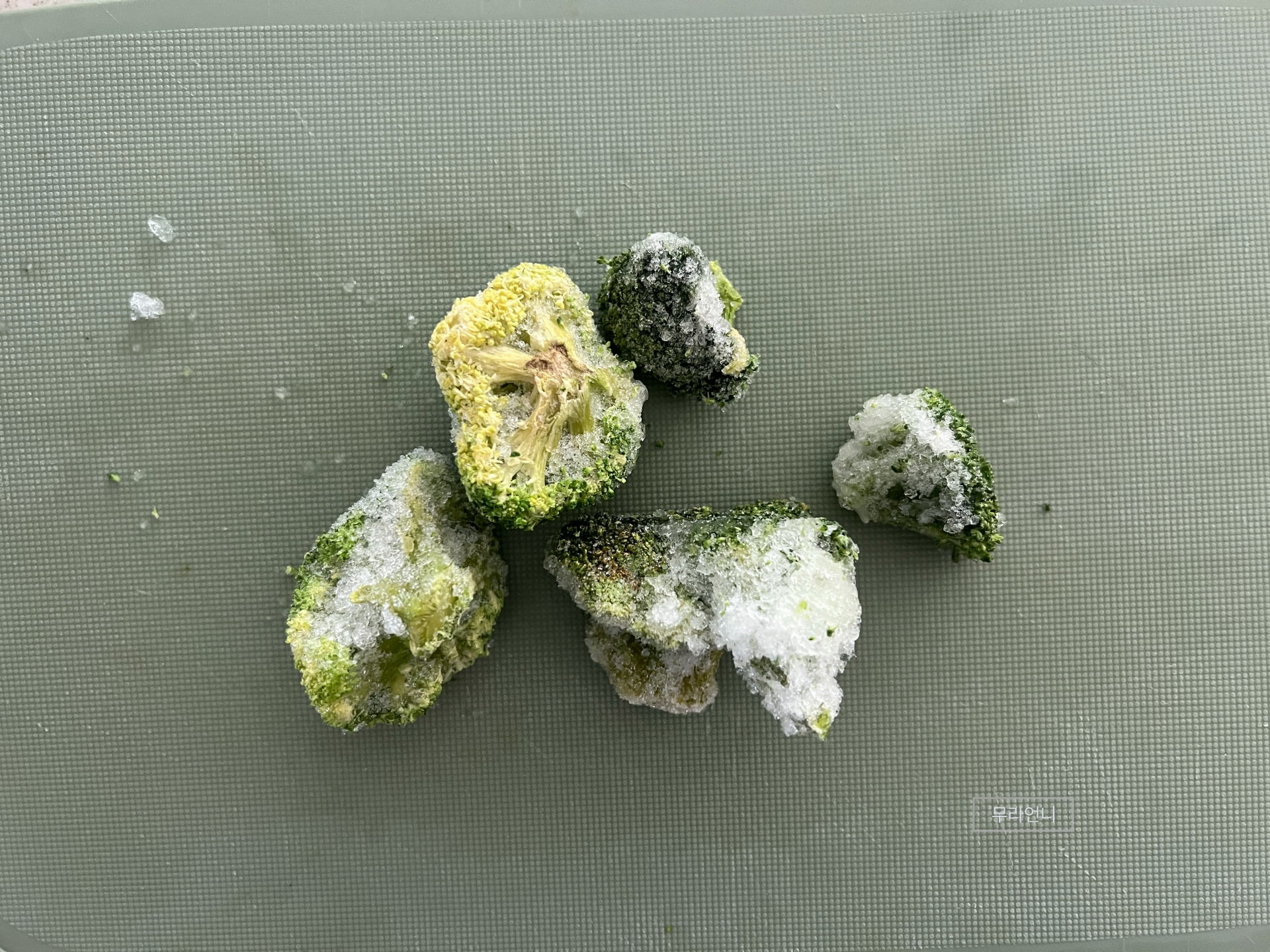 브로콜리 4개 썰어서 준비