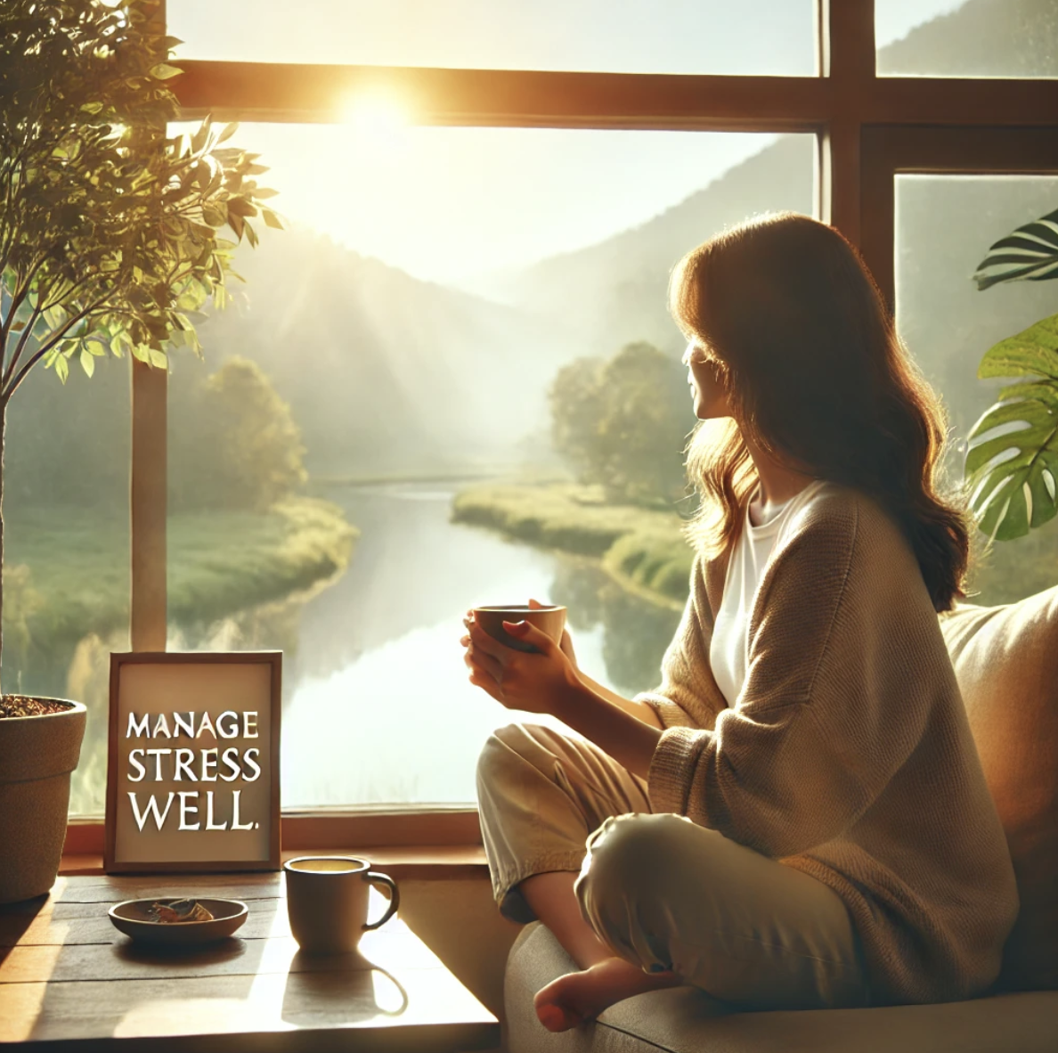 스트레스를 관리하고 있는 사람