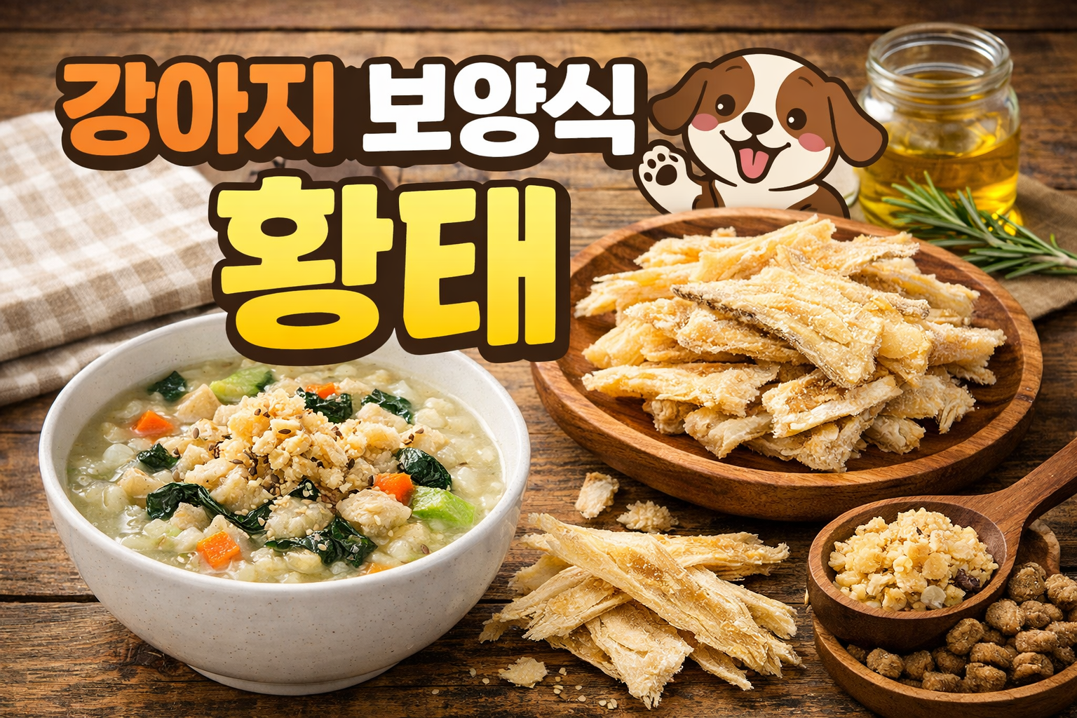 강아지 보양식 황태