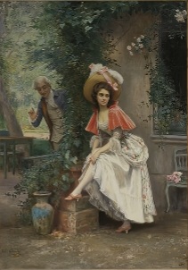 줄 지라르데의 매끈하게 잘 빠진 발목