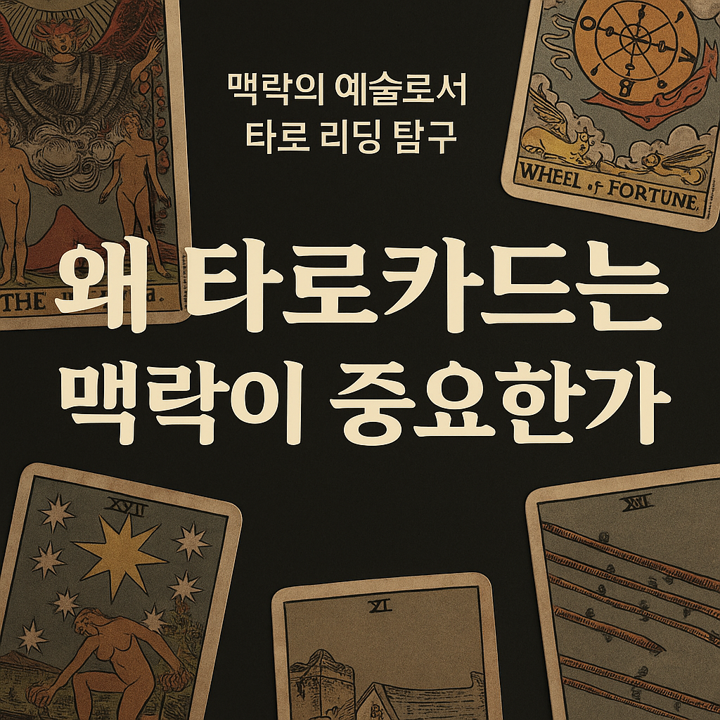 타로카드는 맥락이 중요