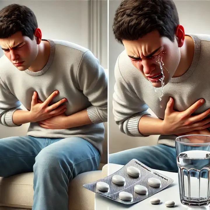 속이 울렁거리고 토할것 같을 때 약1