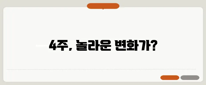 GLP-1 주사 다이어트 4주 실제 체중 변화 데이터를 공개합니다!