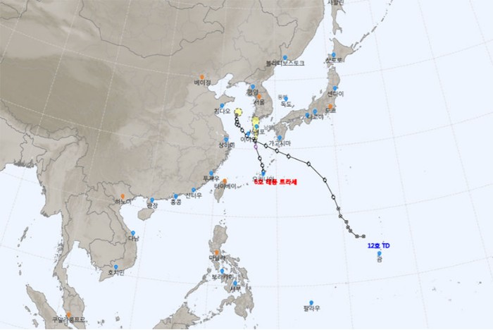태풍경로 현재위치
