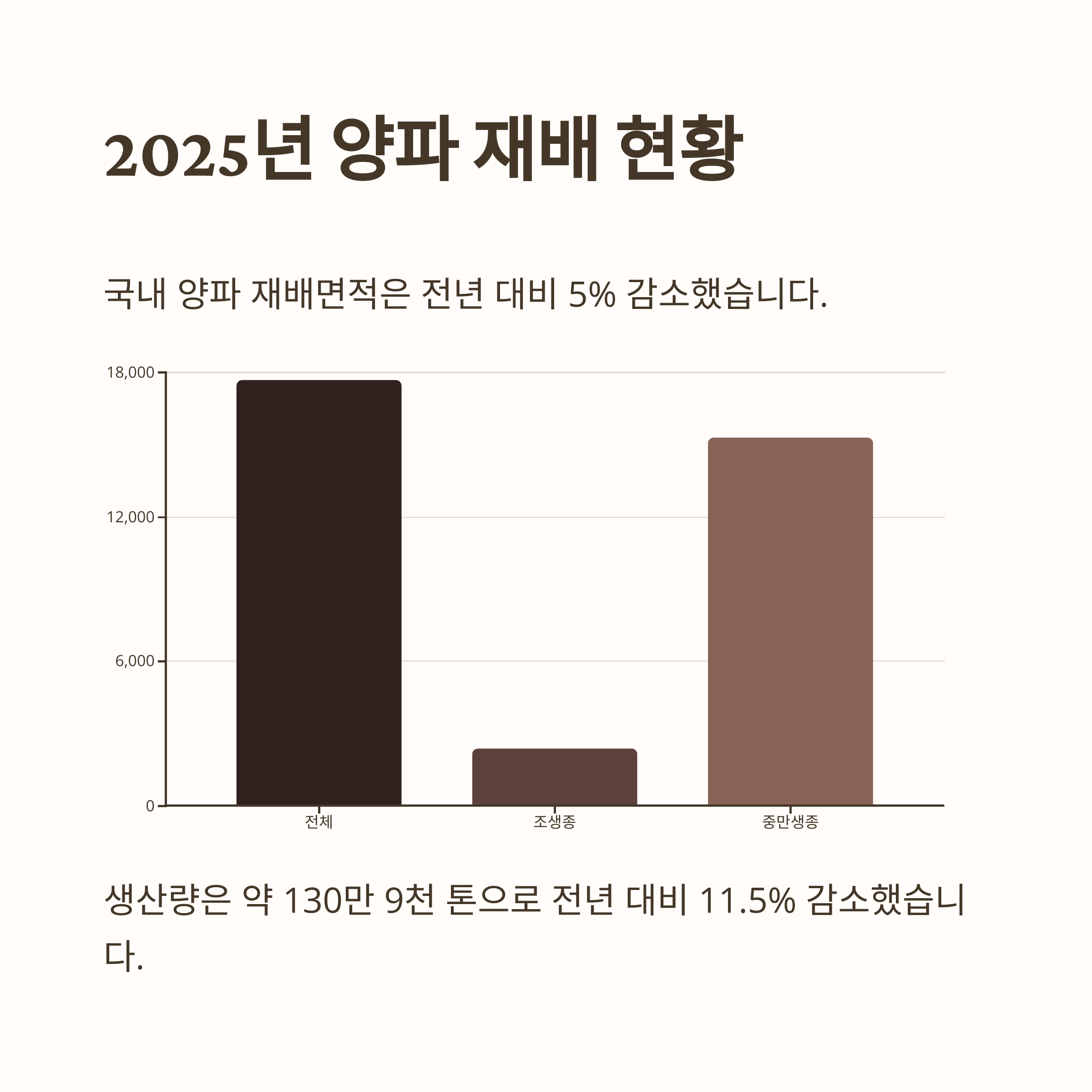 2025년 양파 재배 현황
