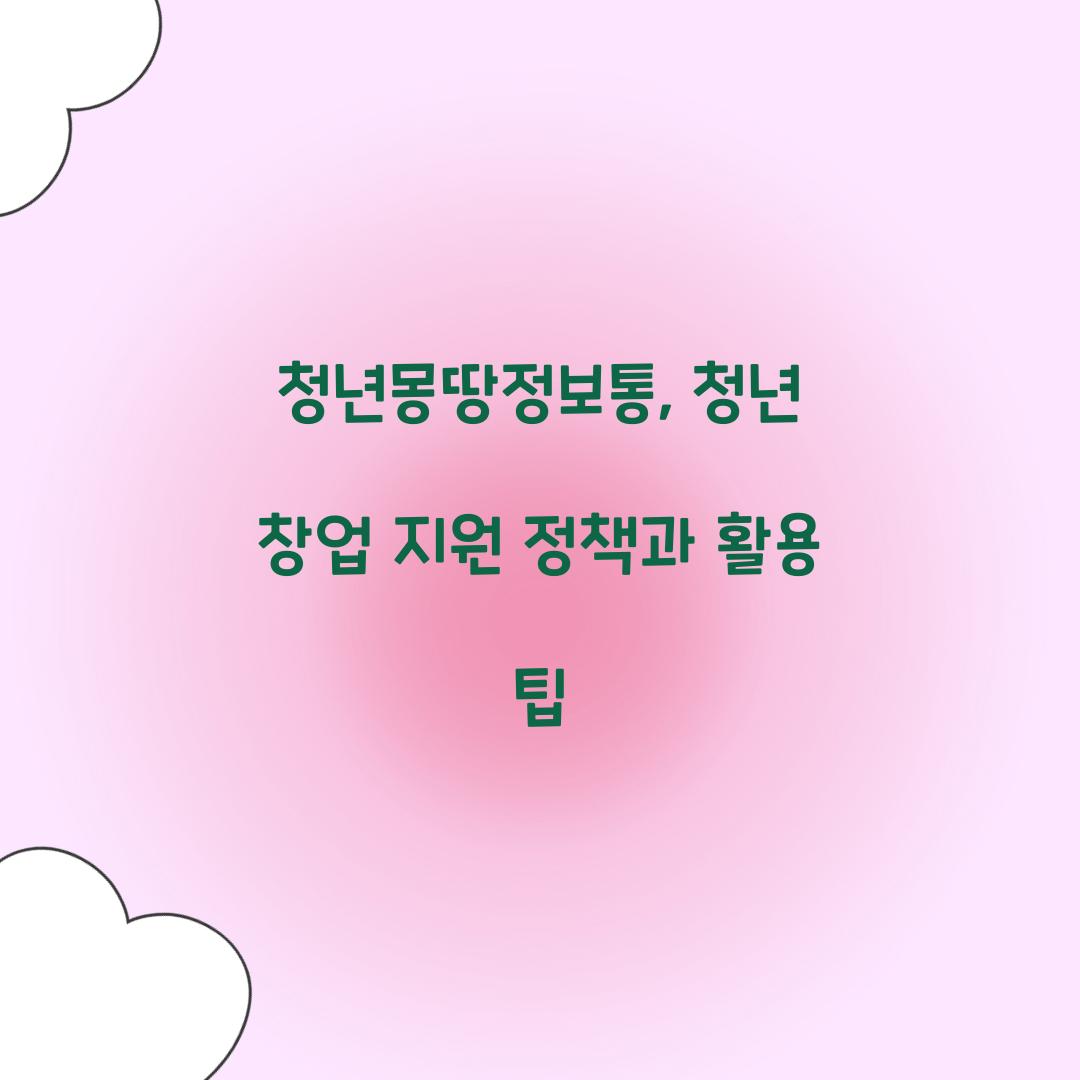 청년몽땅정보통