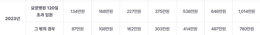 의료비 환급금 조회 및 신청 본인부담상한액