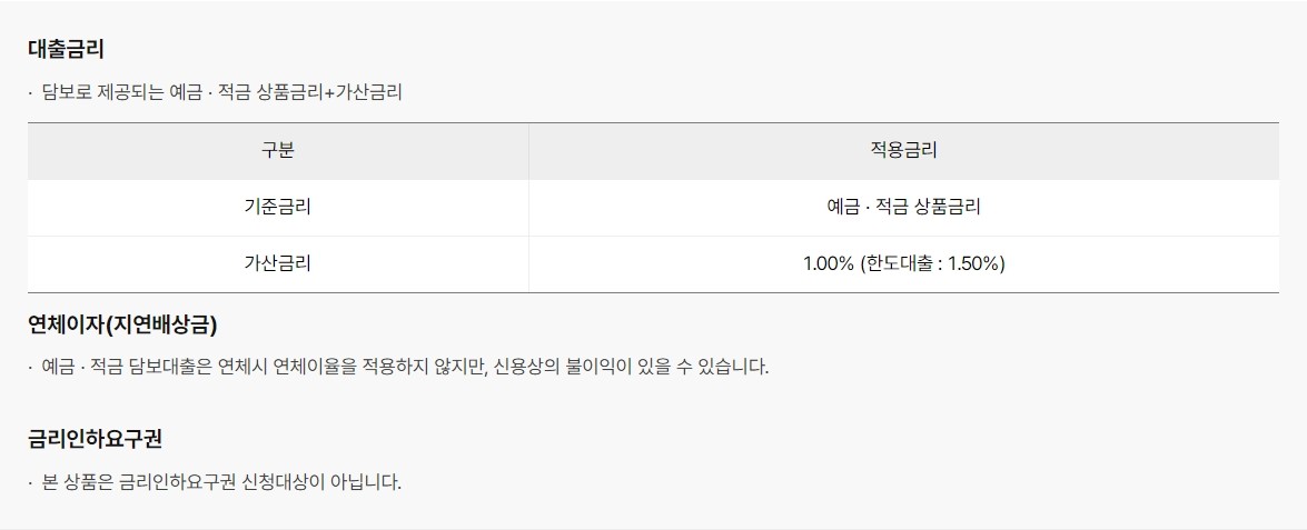 케이뱅크 예금. 적금 담보대출