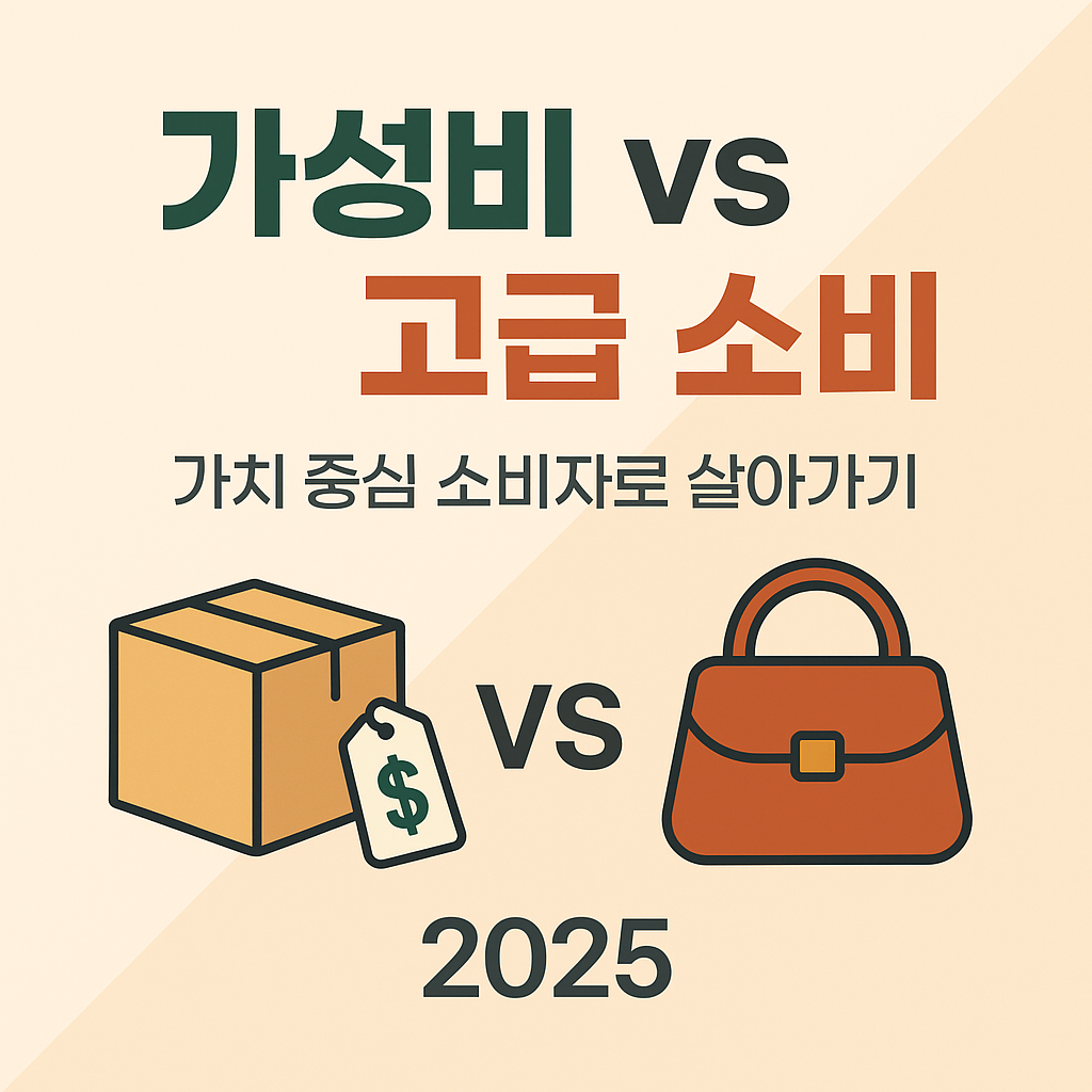 가성비 vs 고급 소비: 2025 가치 중심 소비자의 현명한 선택