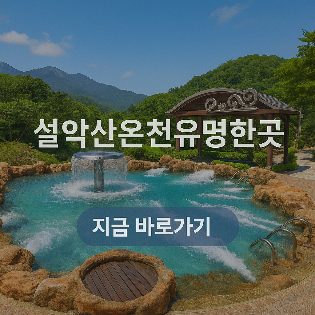 설악산 근처 온천 유명한 곳 BEST 5