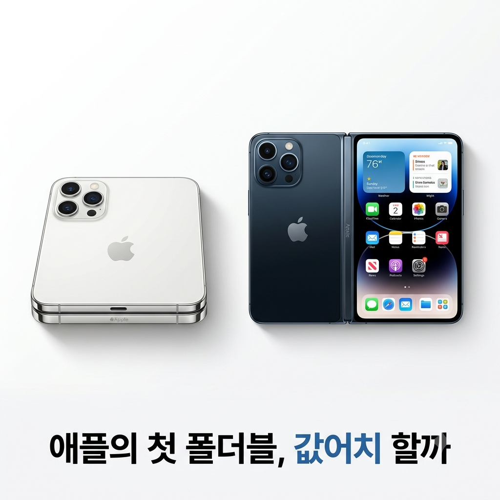 아이폰듀오 접힌 상태와 펼친상태 비교