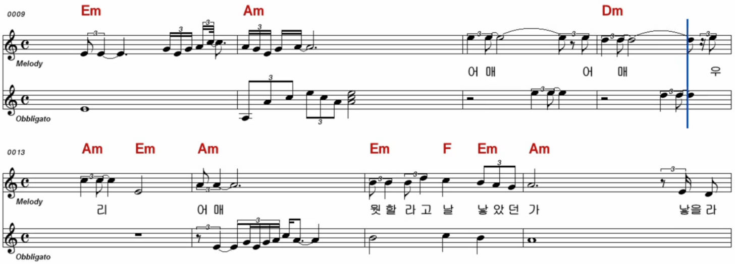 진혜성(나훈아) 어매 악보