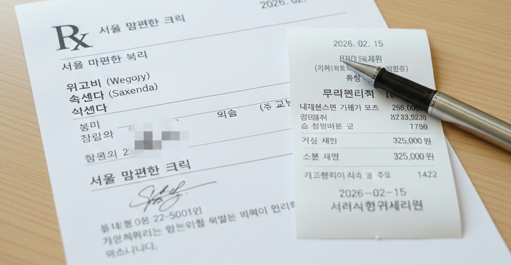 처방전/영수증 인증샷