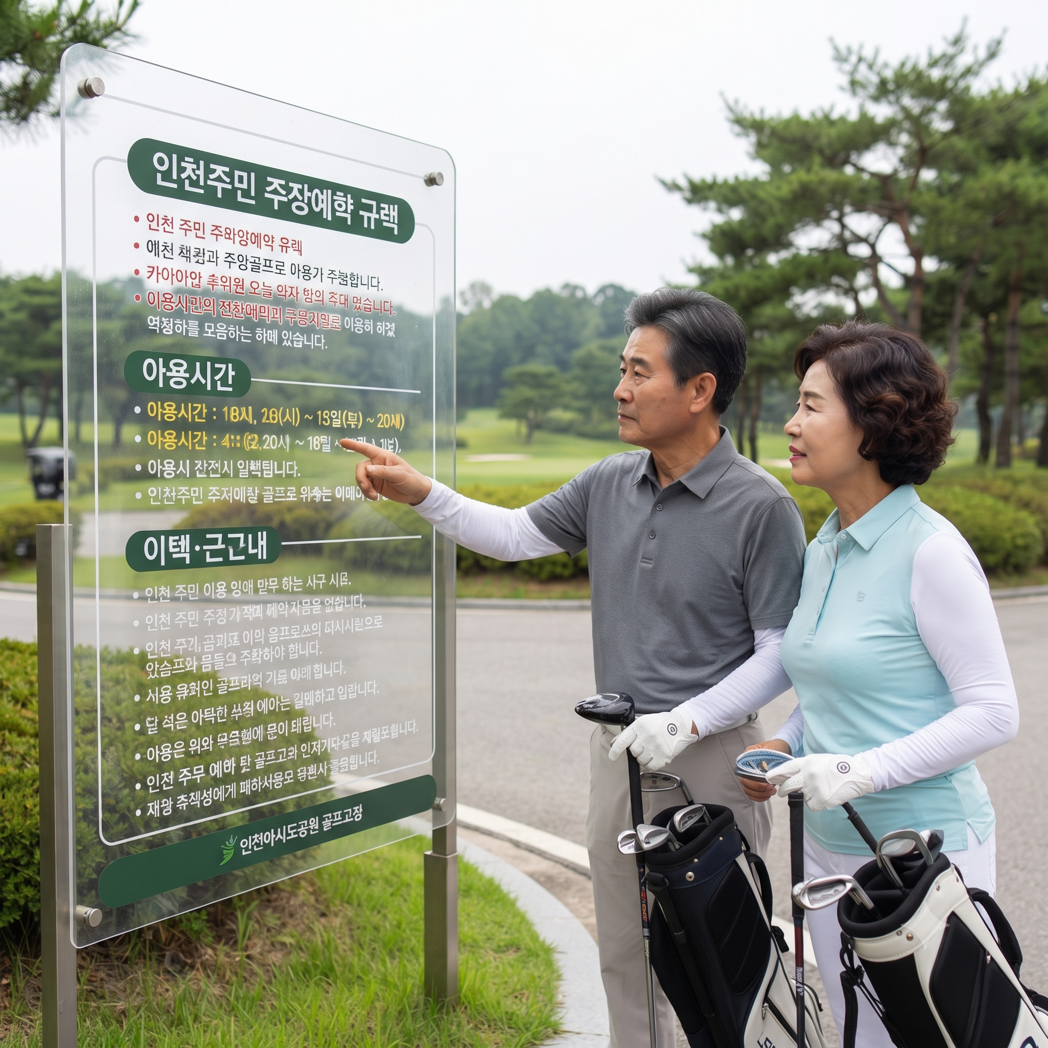 36홀 대규모 구장, 인천 아시아드 파크골프장 이용꿀팁 핵심정리 (위치, 코스, 이용시간, 요금, 예약방법 등)
