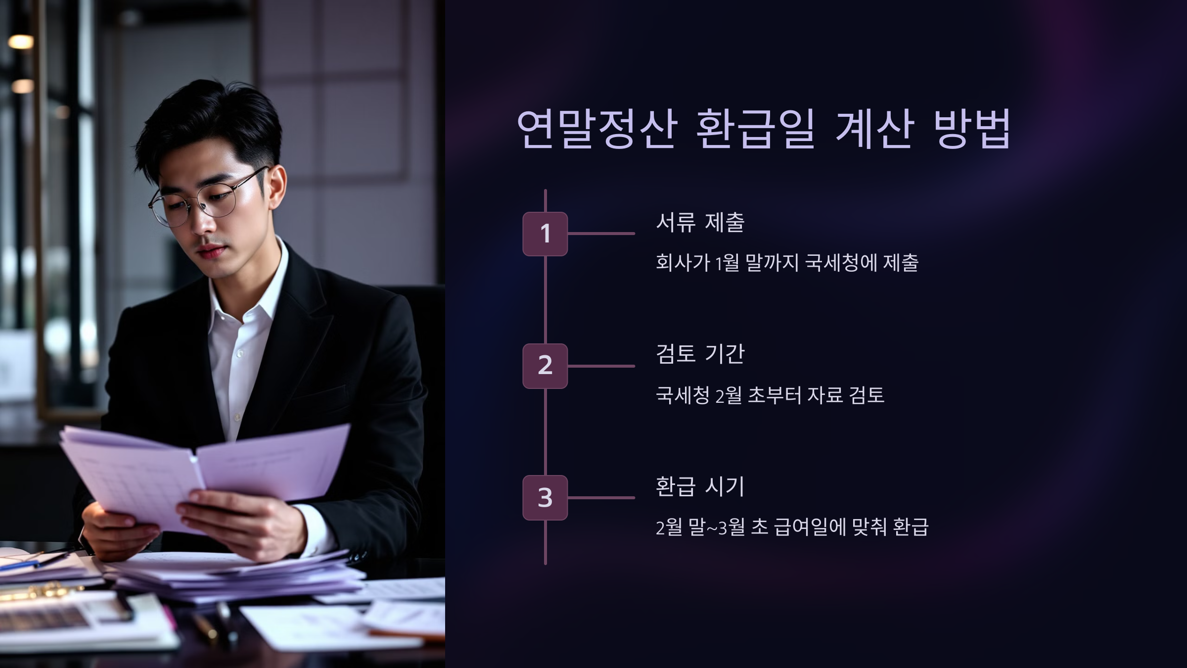 연말정산 환급일 계산 방법