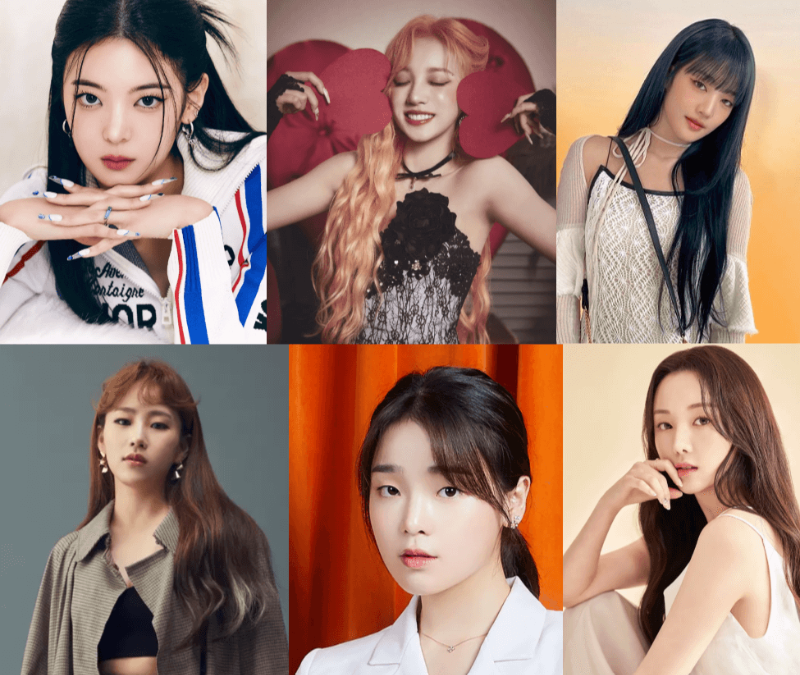 ENFJ 여가수 리아, 우기, 민니, 조현아, 승희, 케이