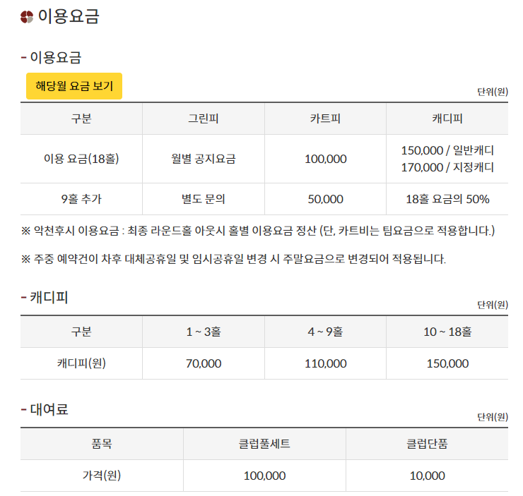 파인크리크CC 퍼블릭 27홀 골프장 소개