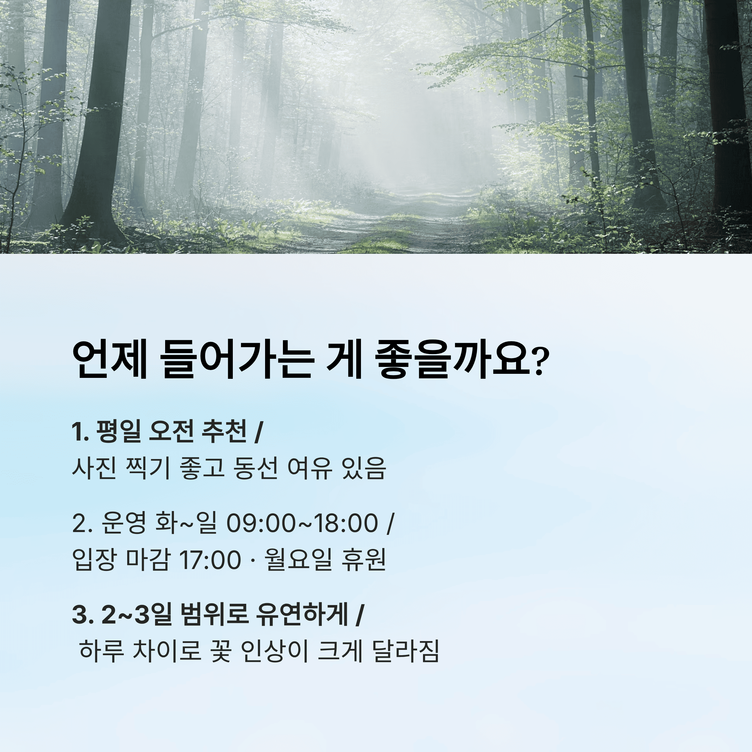 언제 들어가는 게 좋을까요