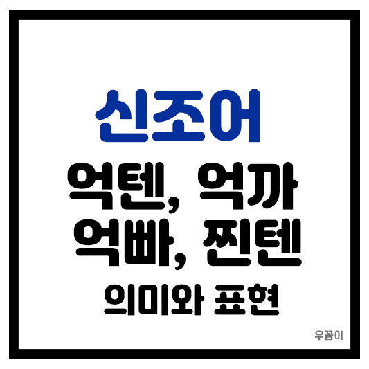 억텐 억빠 억까 찐텐 뜻 줄임말 의미 MZ 신조어