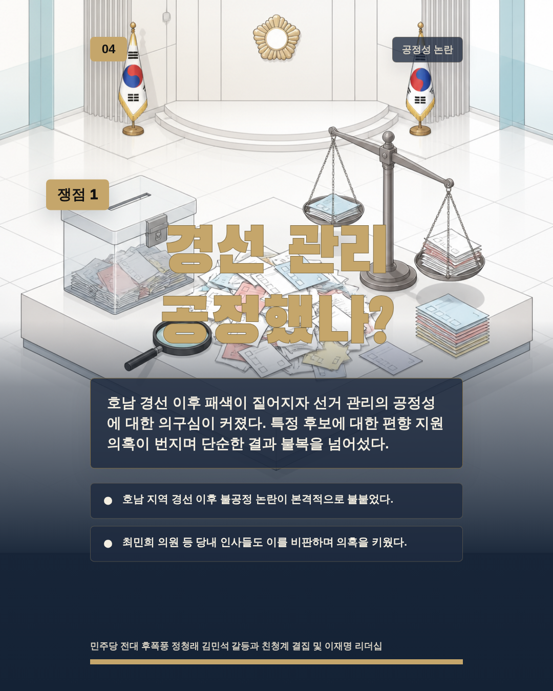 경선 관리 공정했나?