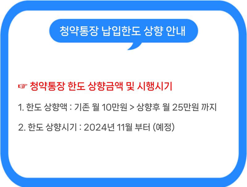 청약통장 25만원 시행