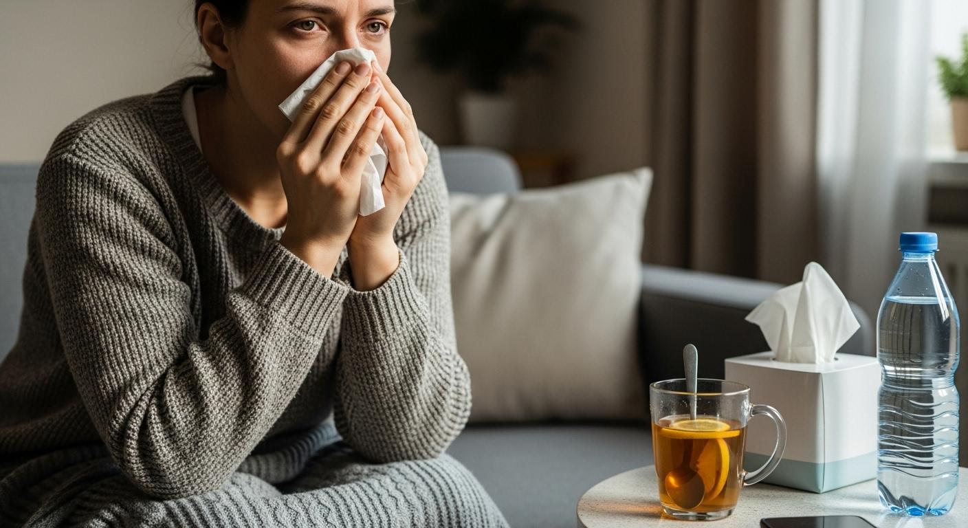 독감 증상 열 없는