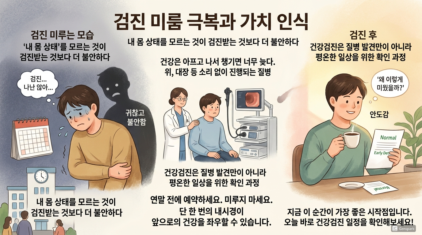 건강검진 미루지 말고 실천하기