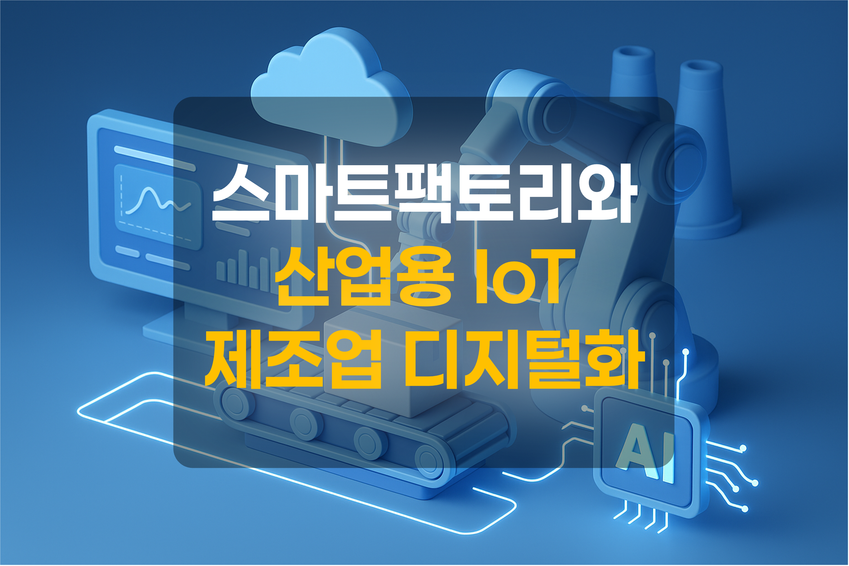 스마트팩토리를 표현한 그림