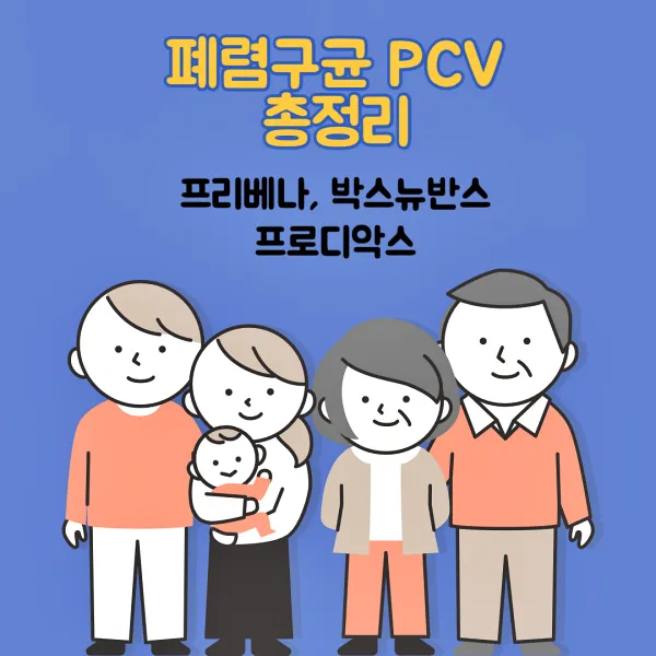 폐렴구균백신 PCV 박스뉴반스, 13과 23의 차이점은?
