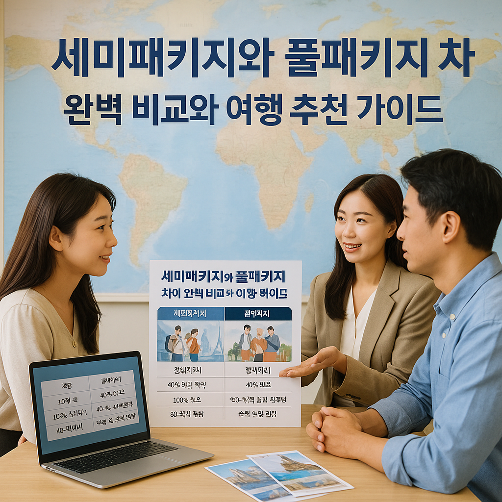 세미패키지와 풀패키지 차이 완벽 비교와 여행 추천 가이드