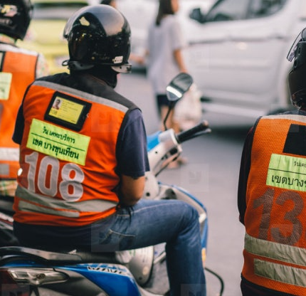 방콕 오토바이 택시 랍짱