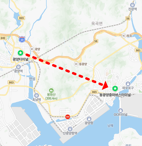 광양버스터미널 위치