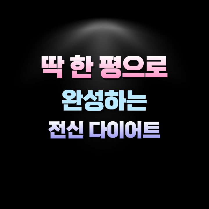 딱한평으로완성하는전신다이어트