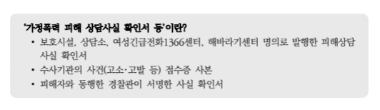 가정폭력피해자 치료회복 프로그램 의료비지원