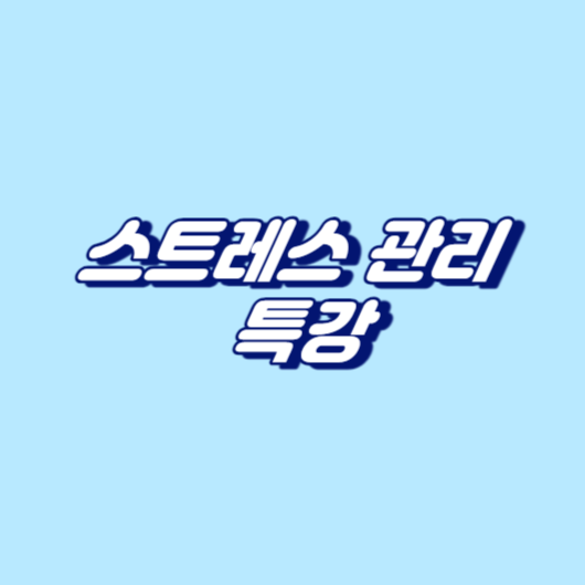 스트레스 관리 특강