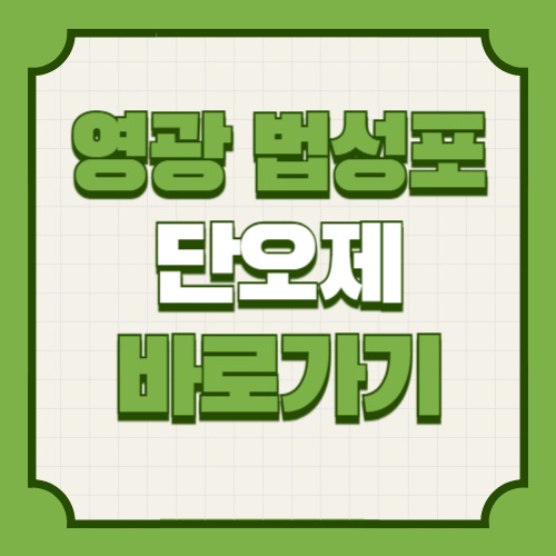 광 법성포 단오제 기본정보 프로그램 일정표