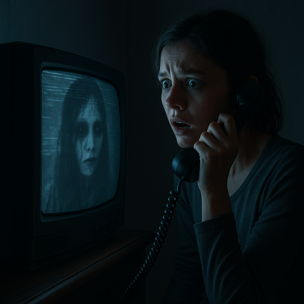 공포 영화 속 현대 매체 관련 사진