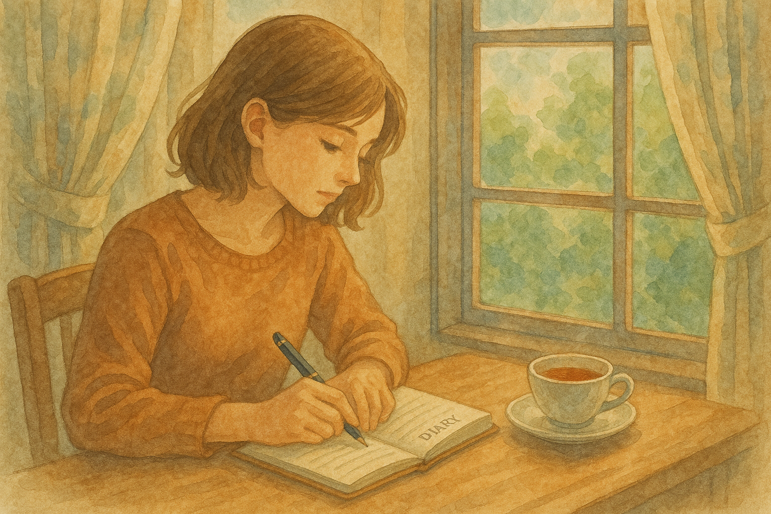 따스한 다이어리의 순간