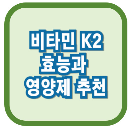 비타민 K2 효능