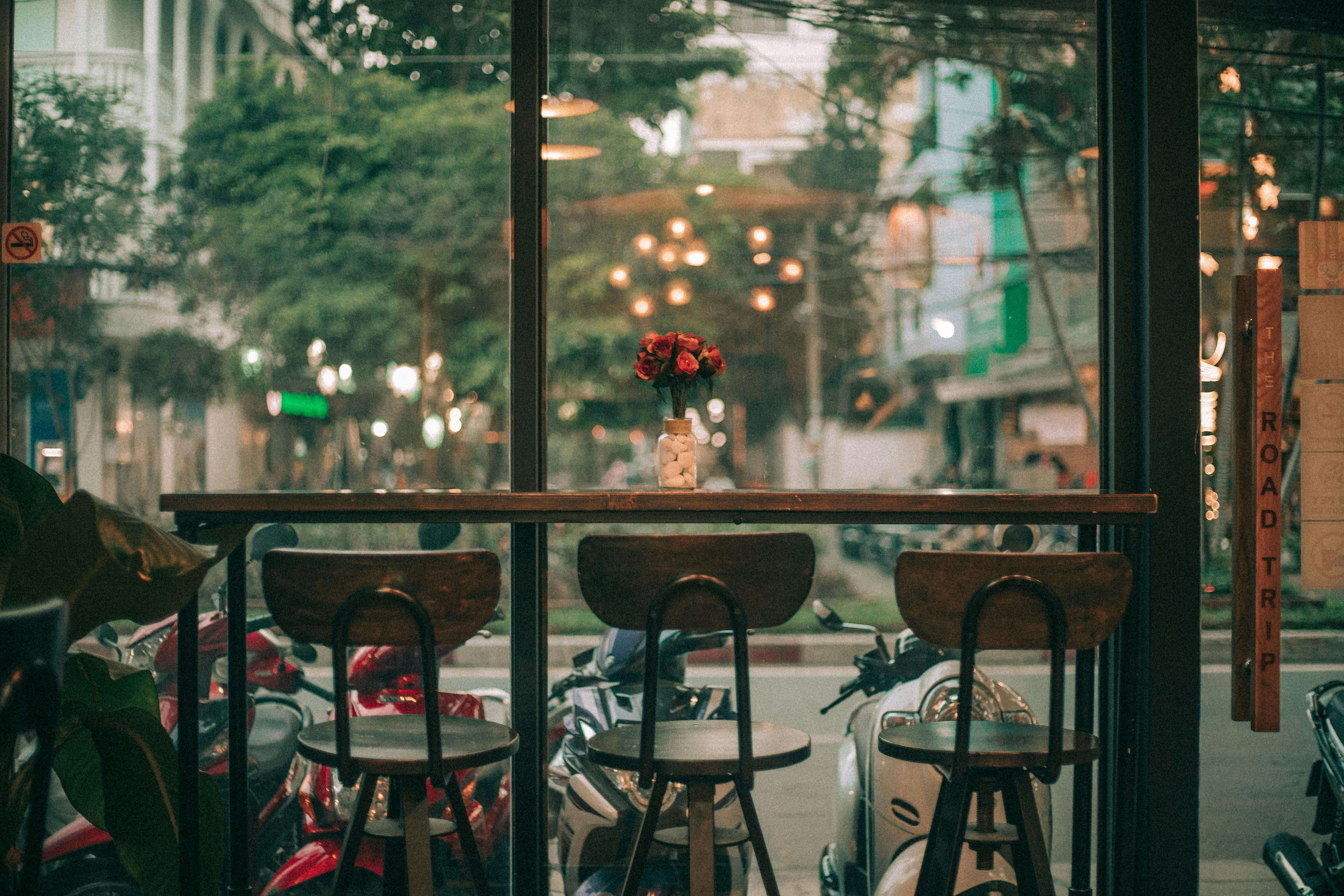 “A mixed collage of different small business industries, such as cafés